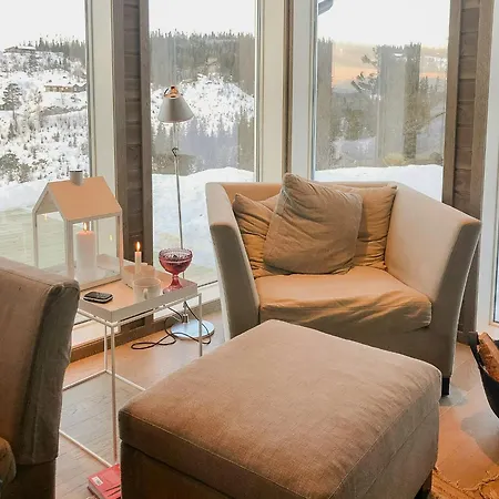 Modern With Breathtaking View At Norefjell 度假居 *