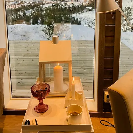 Modern With Breathtaking View At Norefjell بيت للعطل *